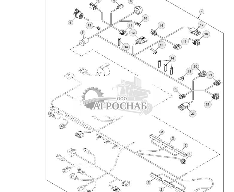 Cab Wiring Harness Connectors (23) (European Version) (PST) - ST395304 433.jpg